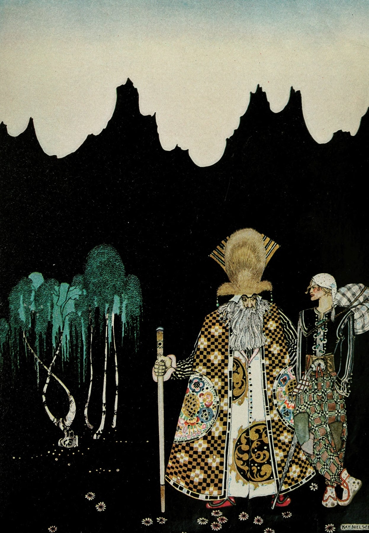 East of the sun and west of the moon pl 18 (1922) by Kay Rasmus Nielsen