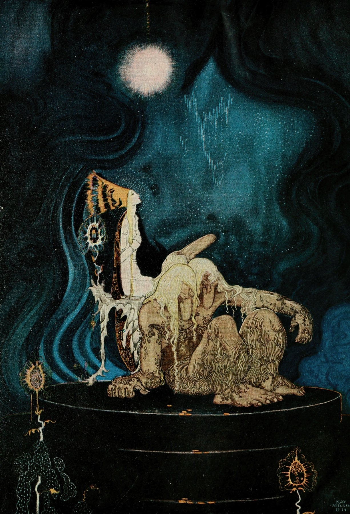 Al este del sol y al oeste de la luna, lámina 23 (1922) de Kay Rasmus Nielsen