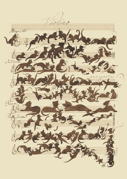 Cat Symphony by Moritz von Schwind – Art Print