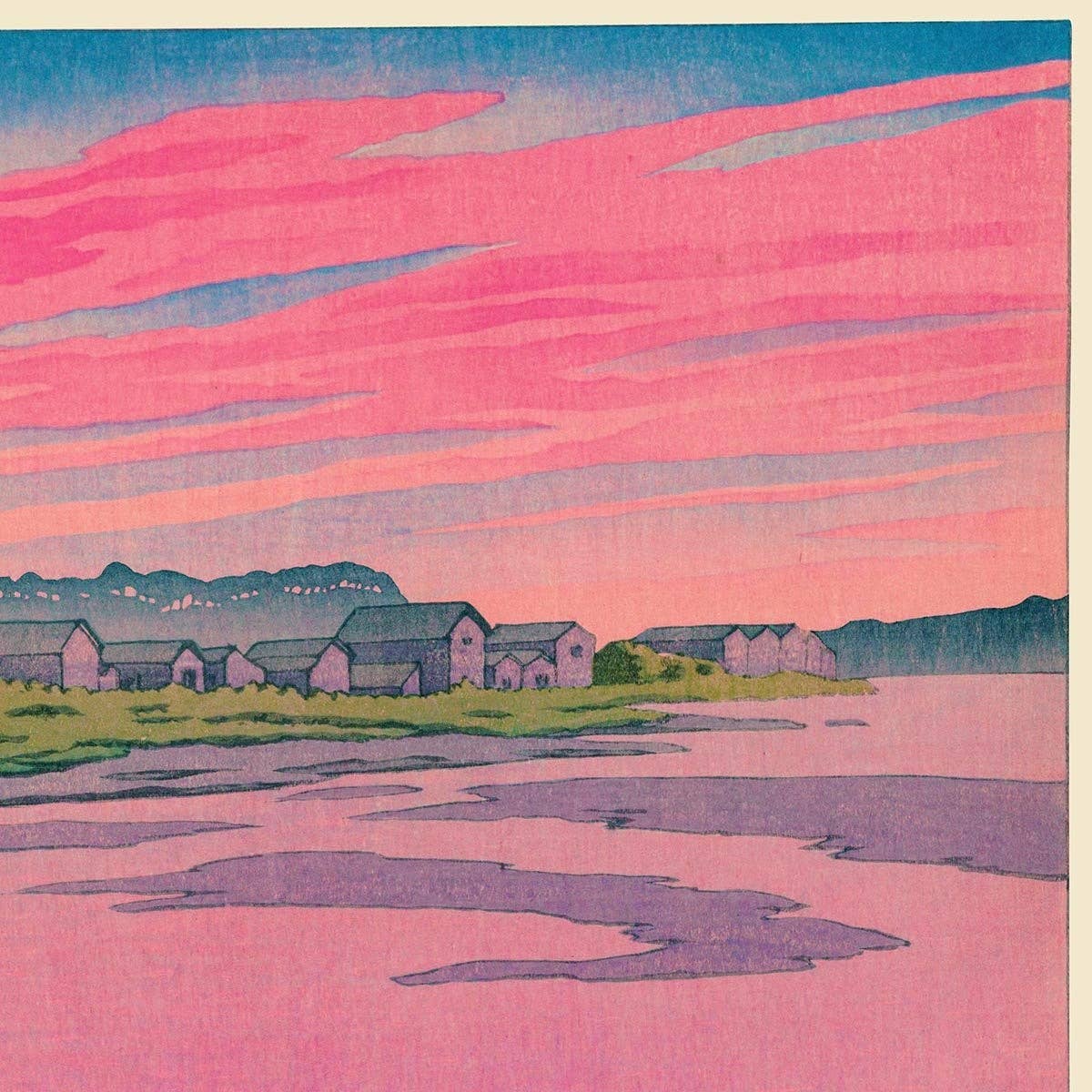 Akita Tsuchizaki por Hasui