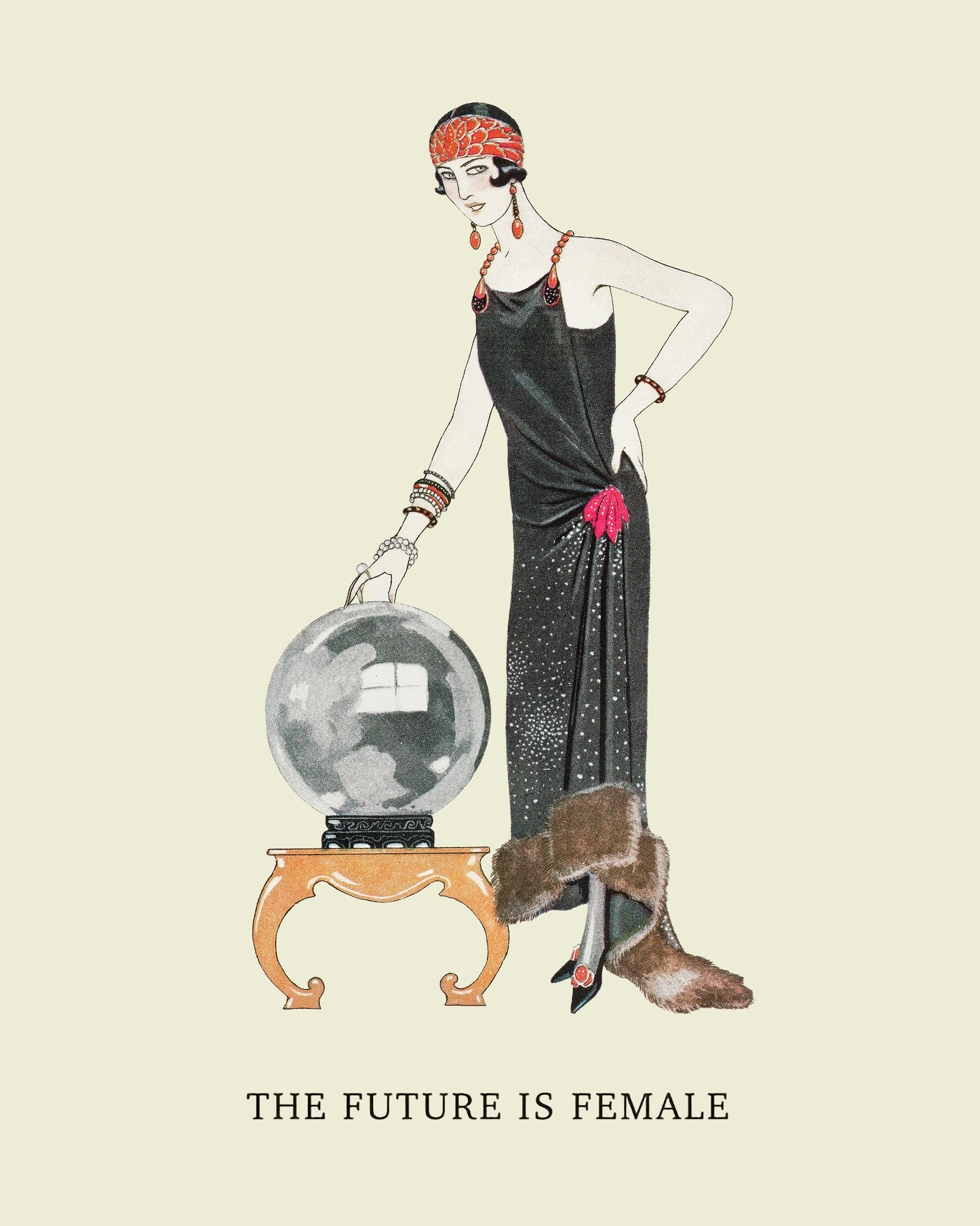 George Barbier - The Future is Female - Vintage French Ad