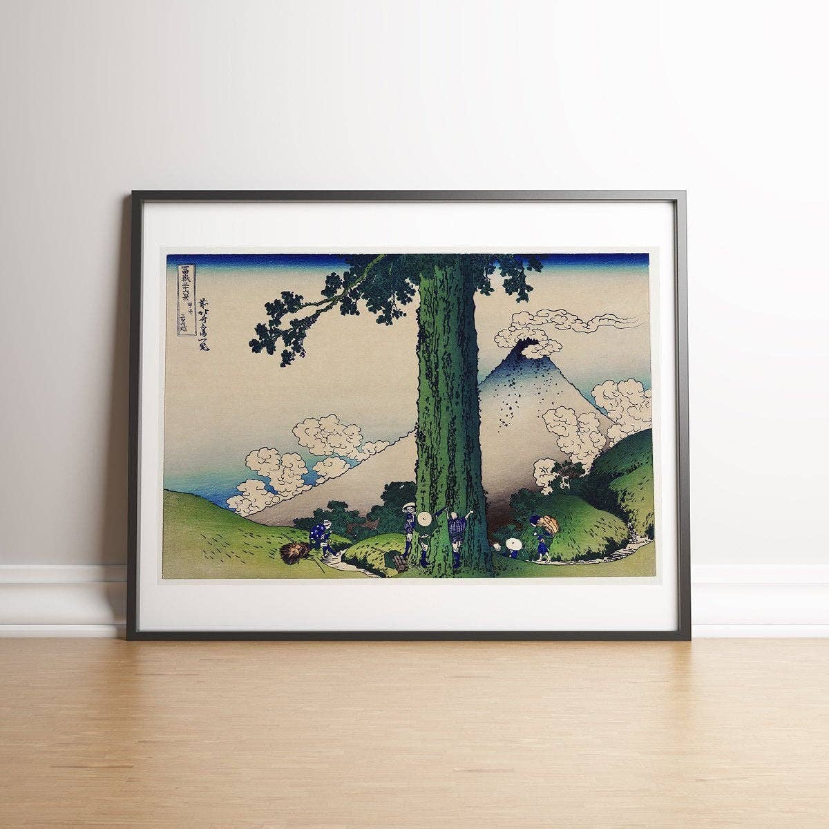 La vida cotidiana en la provincia de Kai, por Hokusai