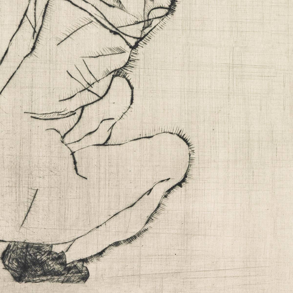 Mujer en cuclillas de Egon Schiele