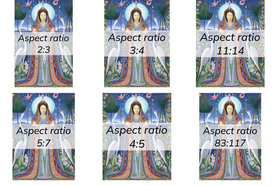 Ethereal Harmony A Modern Madonna Surrounded by Nature and Cranes Inspired by Joseph Stella's Purissima 1927