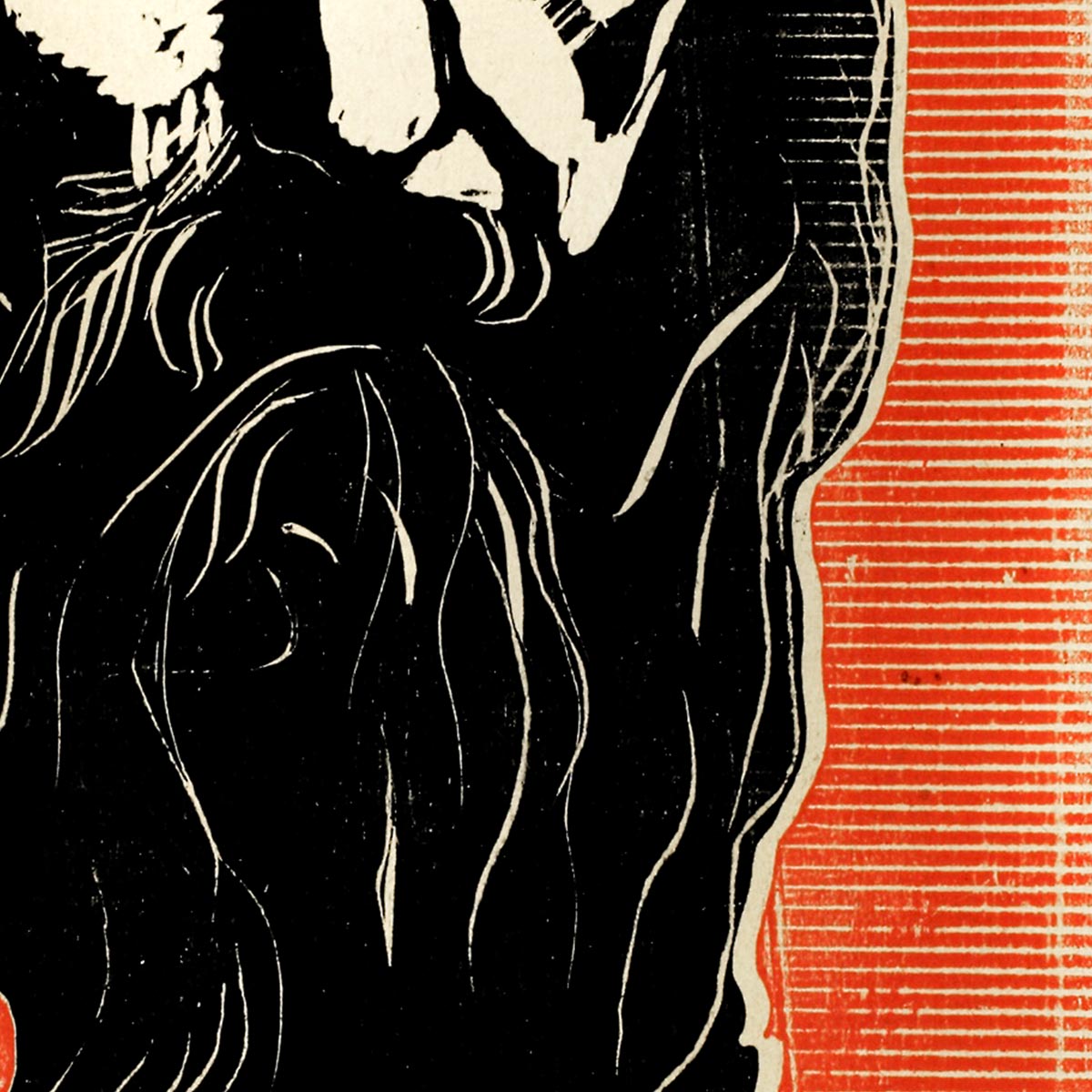 Cartel de la exposición Cabeza de anciano con barba de Munch