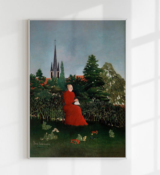 Retrato de una mujer de Rousseau Impresión artística