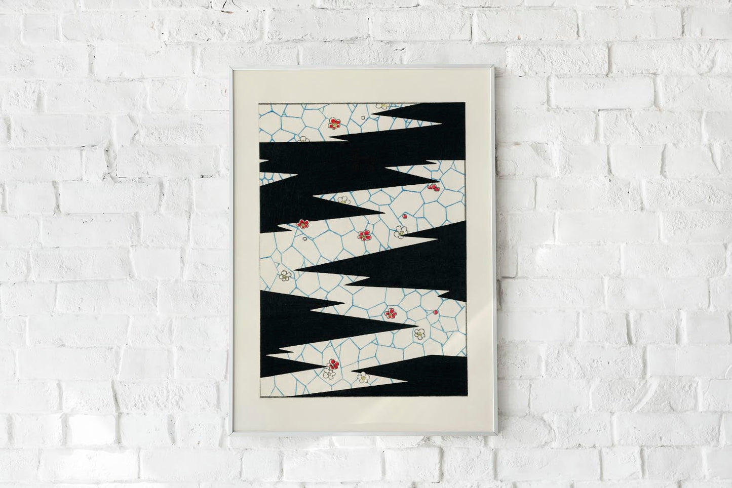 Patrón de kimono japonés de Bijutsu Sekai de Watanabe Seite