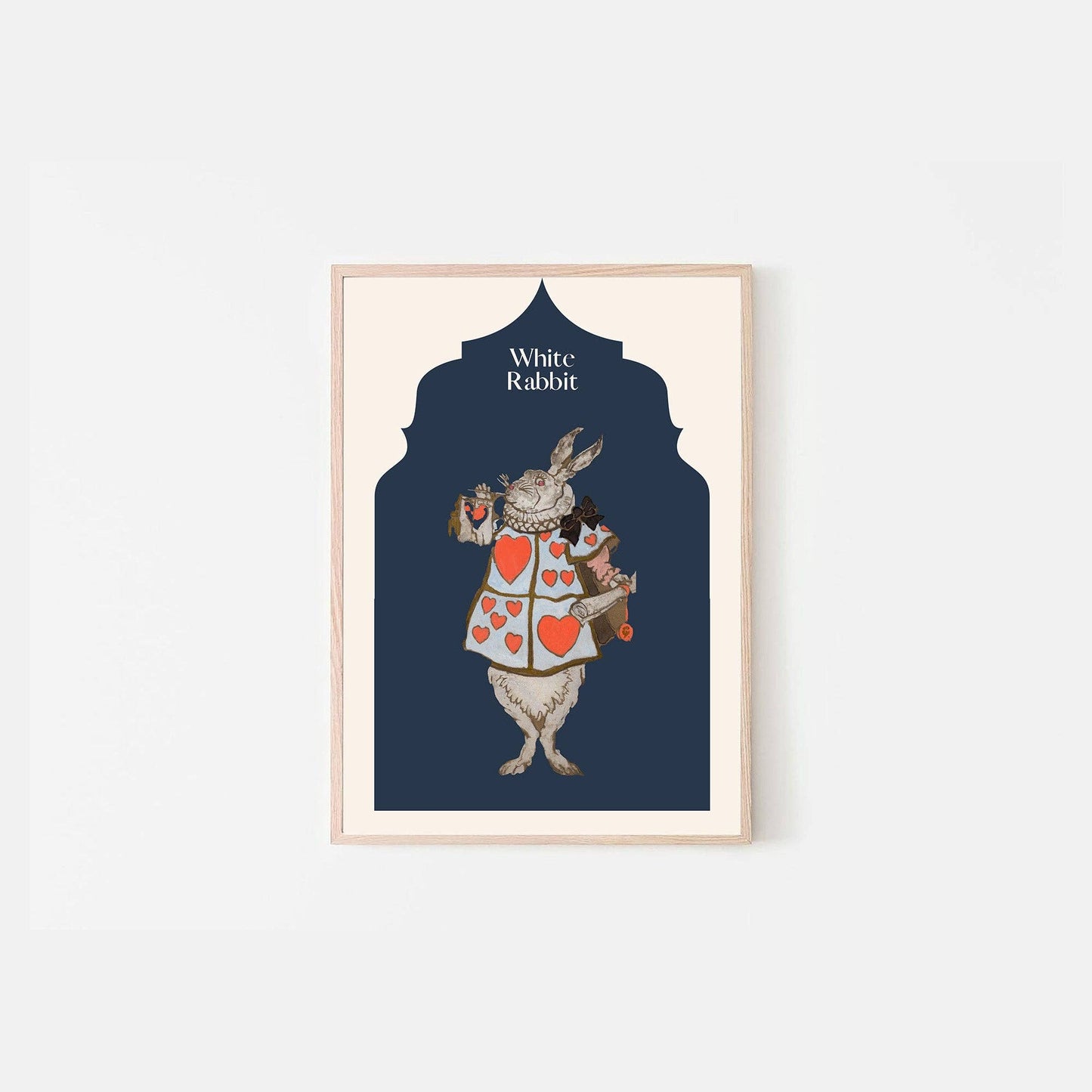 Conejo blanco de Alicia en el país de las maravillas