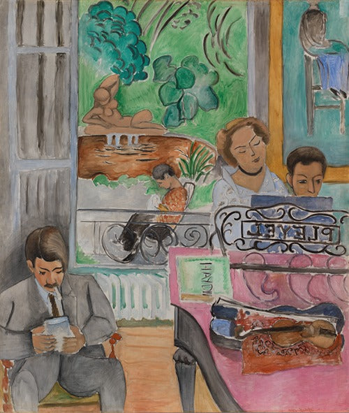 Art Print "La Leçon de musique (1917)" by Henri Matisse (1917)