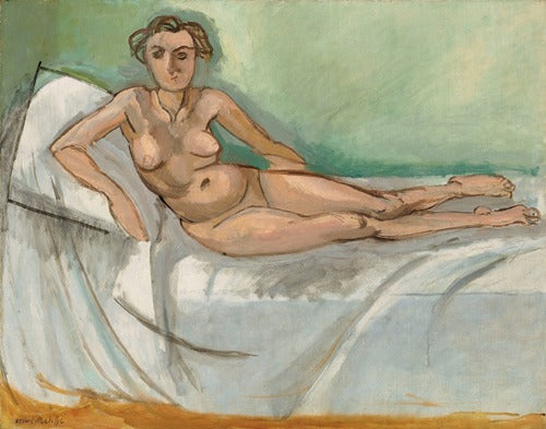 Art Print "Nu demi couché (1918)" by Henri Matisse (1918)