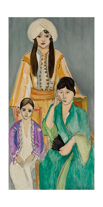 Tres hermanas con fondo gris (Les Trois soeurs sur fond gris) (1917)