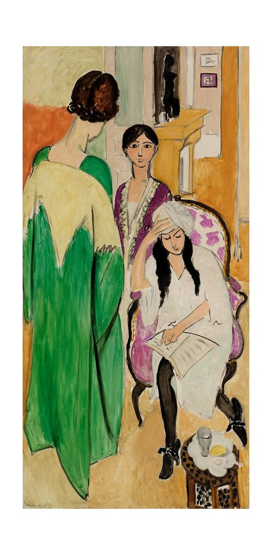 Tres hermanas con una escultura africana (Les Trois soeurs à la Sculpture africaine) (1917)