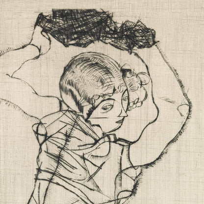 Mujer en cuclillas de Egon Schiele