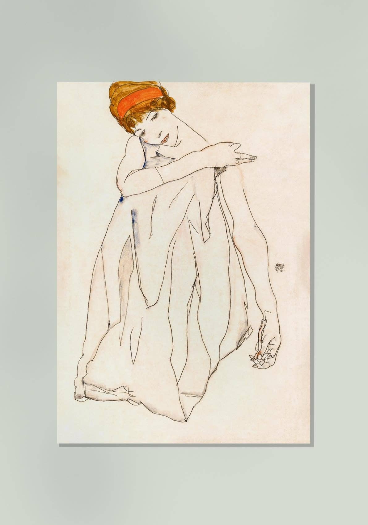 La bailarina (Die Tänzerin), 1913 de Egon Schiele