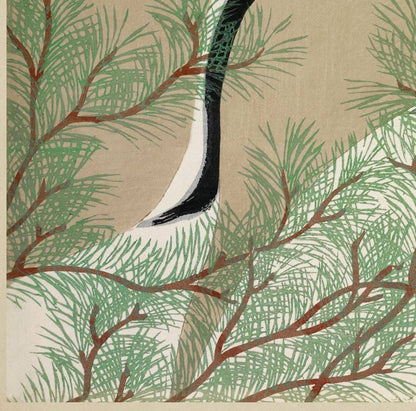 Póster Grullas de Momoyogusa: flores de Sekka