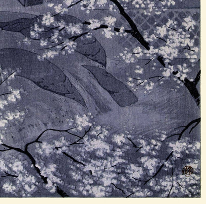 Aguas termales de Shuzenji por Kasamatsu Shirô Póster