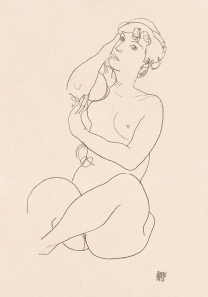 Naked Lady 02 by Egon Schiele