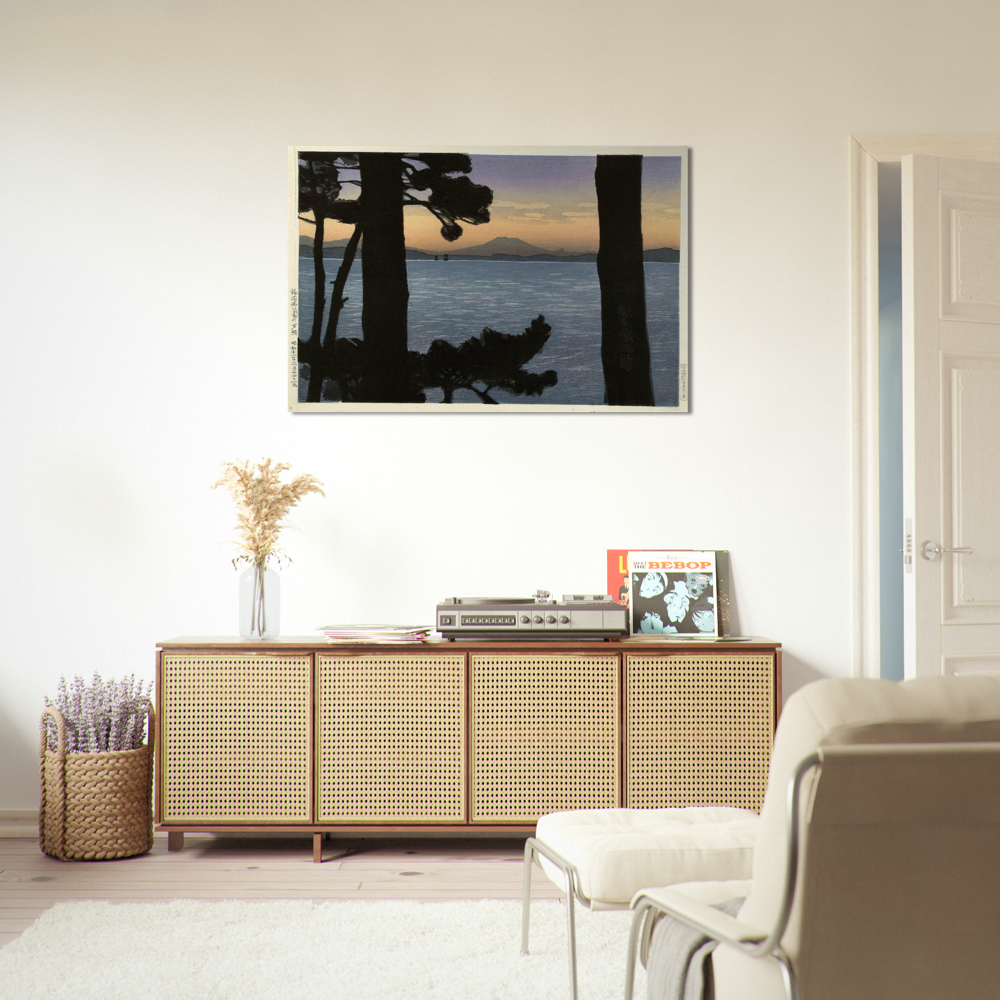 Resplandor vespertino en el parque Nishi de Fukuoka, por Watanabe Kako