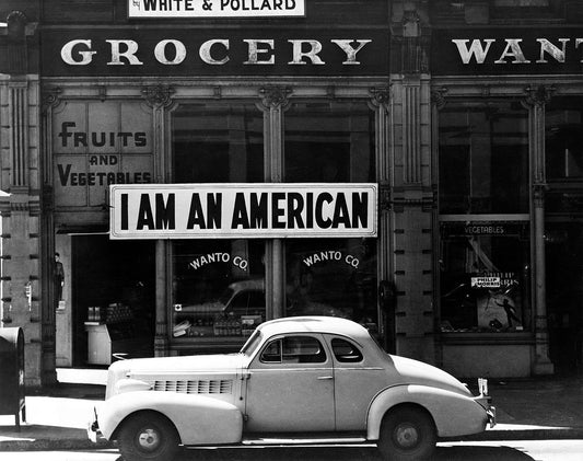 Dorothea Lange Art Print - I Am An American Sign