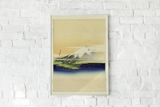 Póster del monte Fuji de Ogata Gekkô