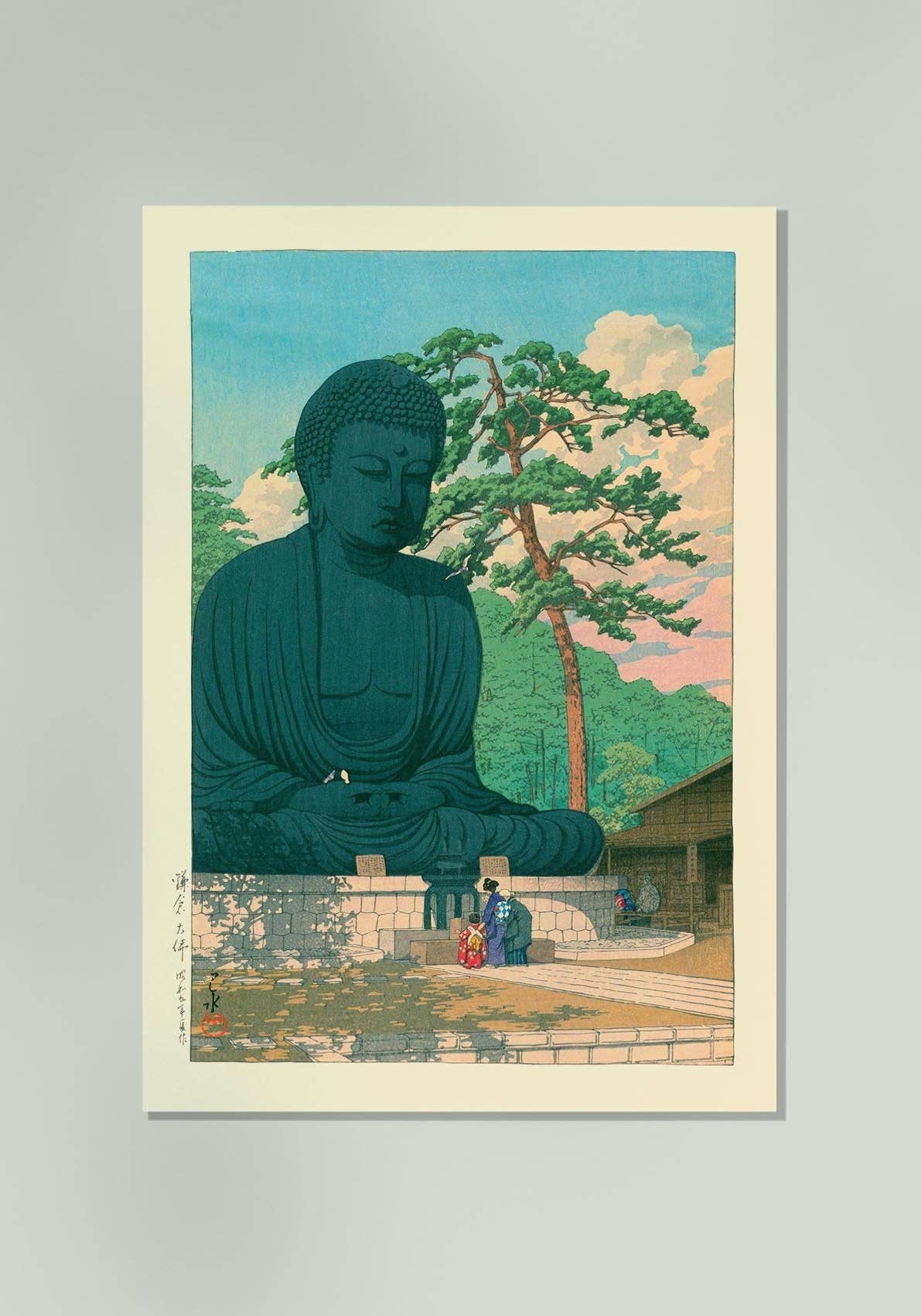 Gran Buda en Kamakura, de Hasui