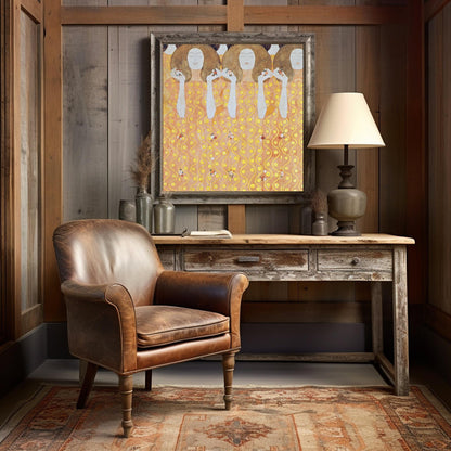 Friso de Beethoven, del Palacio de la Secesión en Viena, Austria, por Gustav Klimt