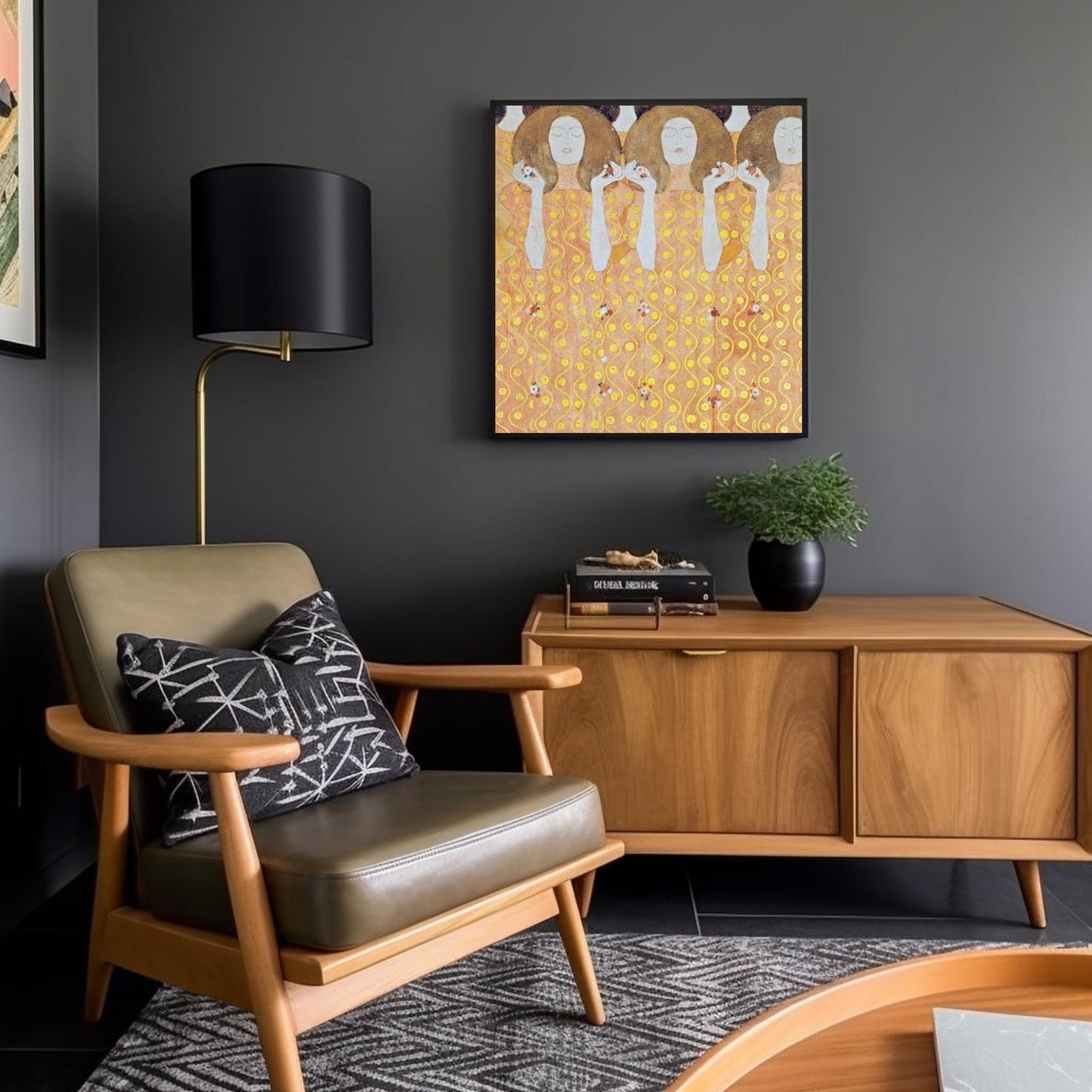 Friso de Beethoven, del Palacio de la Secesión en Viena, Austria, por Gustav Klimt