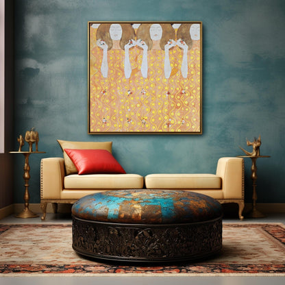 Friso de Beethoven, del Palacio de la Secesión en Viena, Austria, por Gustav Klimt