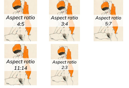 Standing Nude with Orange Drapery by Egon Schiele Erotic Line Art Vibrant Digital Art Wall Art Printable - Instant Download