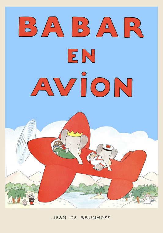 Decoración de pared con el elefante Babar, arte imprimible, decoración infantil, regalo para niños, arte de pared retro, ilustración impresa, decoración infantil, arte de pared lindo