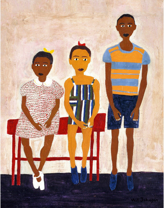 Three Little Children by William H. Johnson (whitespace trimmed)