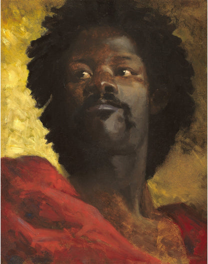 A Chief of Abyssinia | Henri Regnault | Potraiture wall art | 19th century art | Vintage African art | Tribal art (whitespace trimmed)