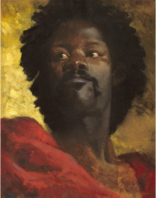 A Chief of Abyssinia | Henri Regnault | Potraiture wall art | 19th century art | Vintage African art | Tribal art (whitespace trimmed)