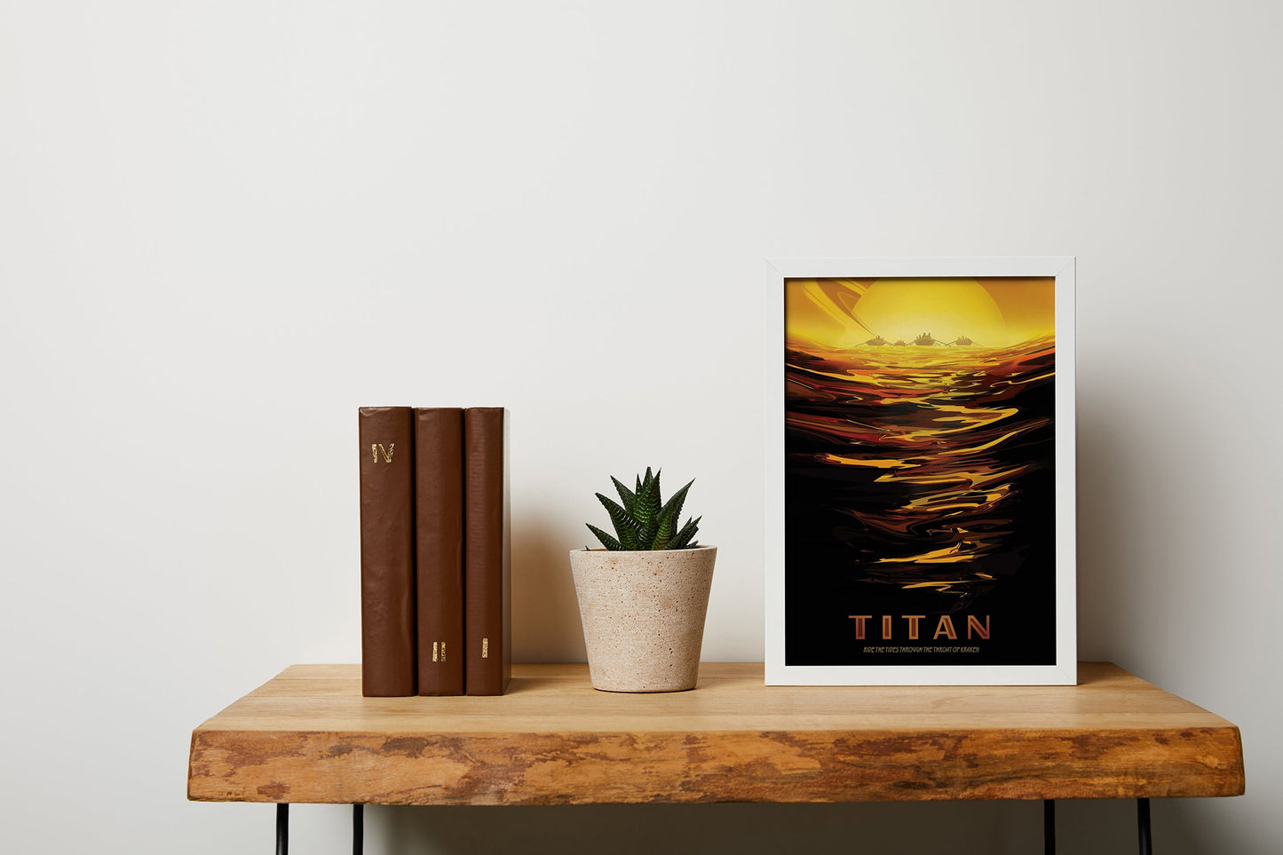 Afiche de ciencia ficción del Titán