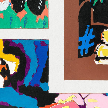 Patrón floral vintage Art Déco, variación 3 de Édouard Bénédictus