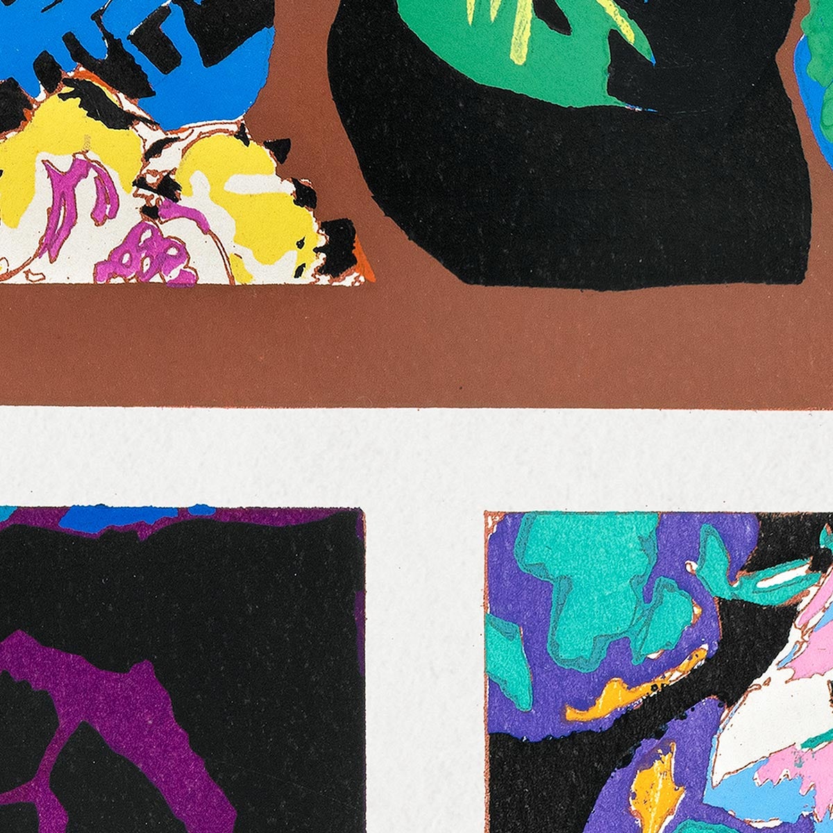 Patrón floral vintage Art Déco, variación 3 de Édouard Bénédictus