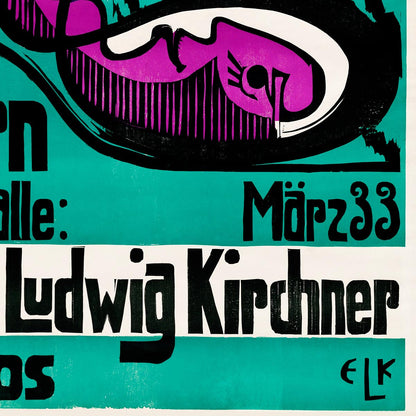 Bern Kunsthalle - Cartel de la exposición Ernst Kirchner