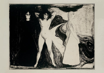 Edvard Munch Das Weib Arte Póster