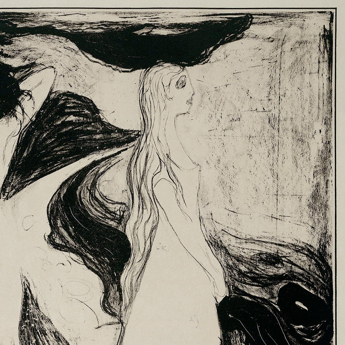 Edvard Munch Das Weib Arte Póster