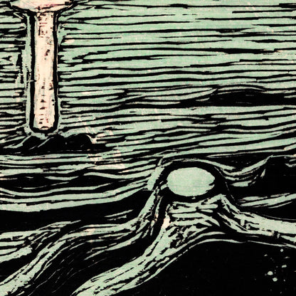 Afiche de la exposición Mystical Shore Munch