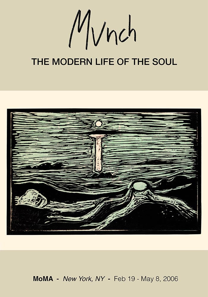 Afiche de la exposición Mystical Shore Munch