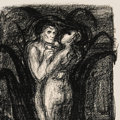 Póster artístico de La flor del amor de Edvard Munch