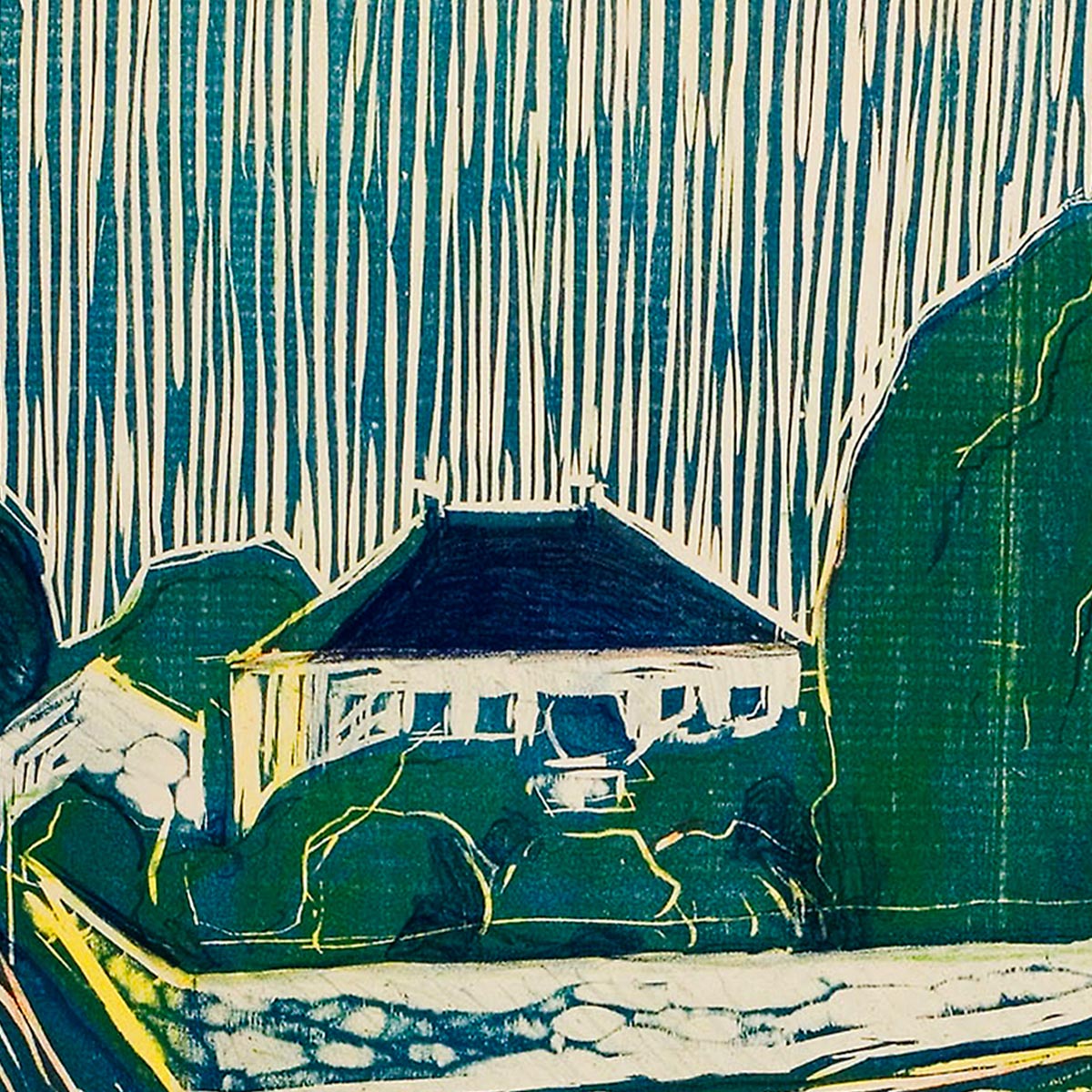 Cartel de la exposición Las chicas del puente Munch