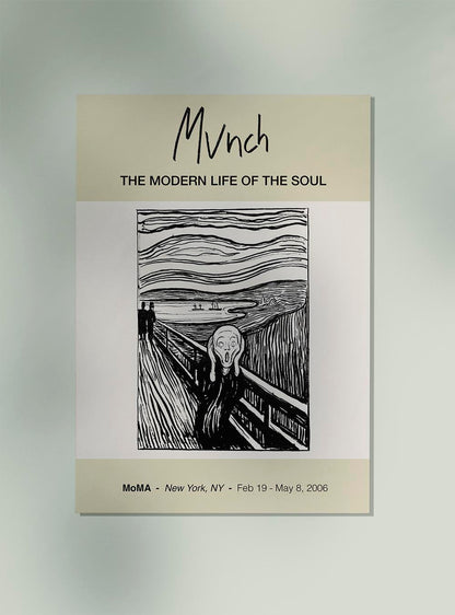 El cartel de la exposición Scream Munch