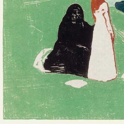 Póster artístico Dos mujeres en la orilla de Edvard Munch