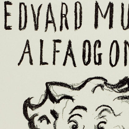 Afiche de la exposición Alpha y Omega Munch