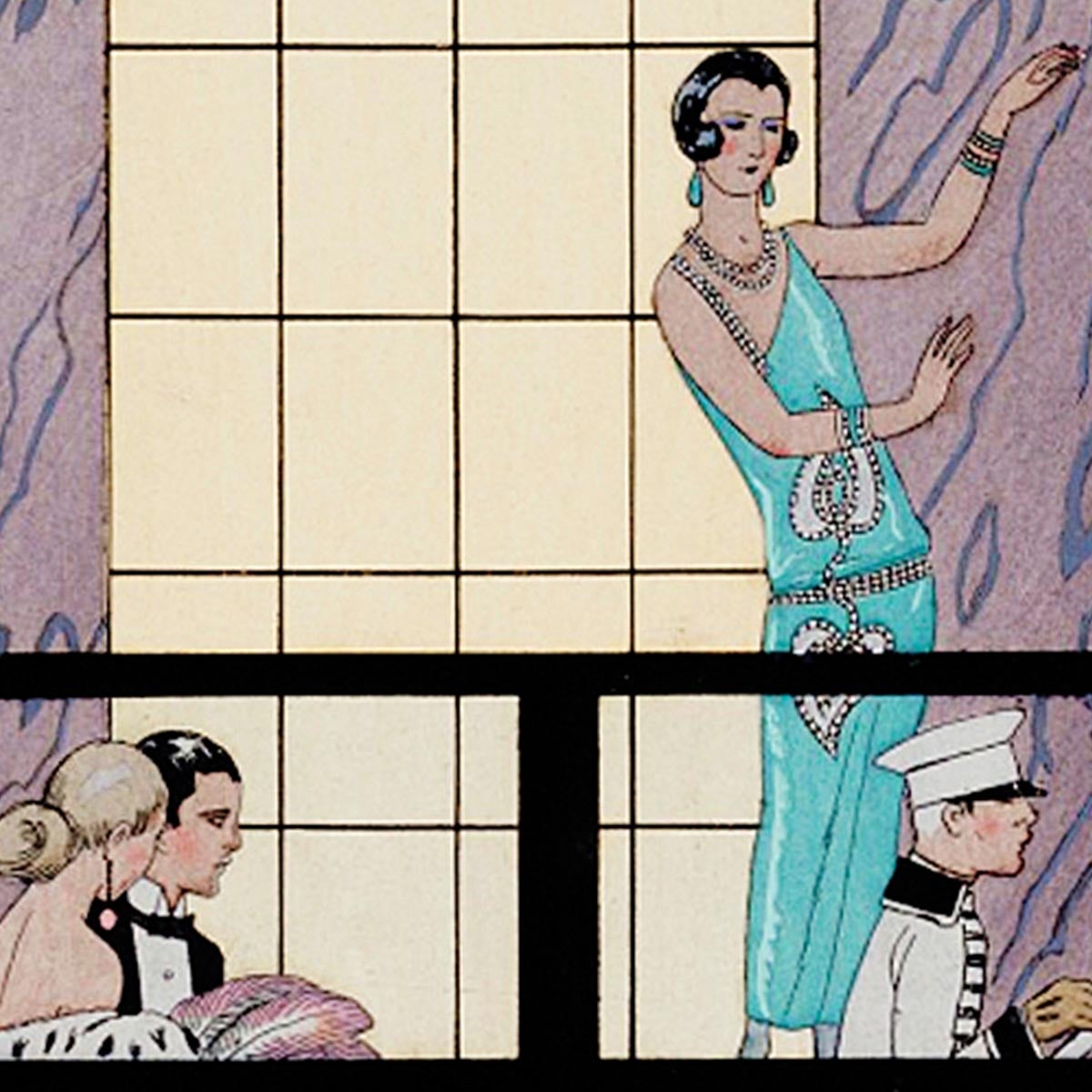 Cartel vintage de "Au Revoir"