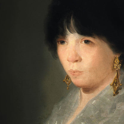 Mujer con chal gris - Cartel de la exposición de Francisco de Goya