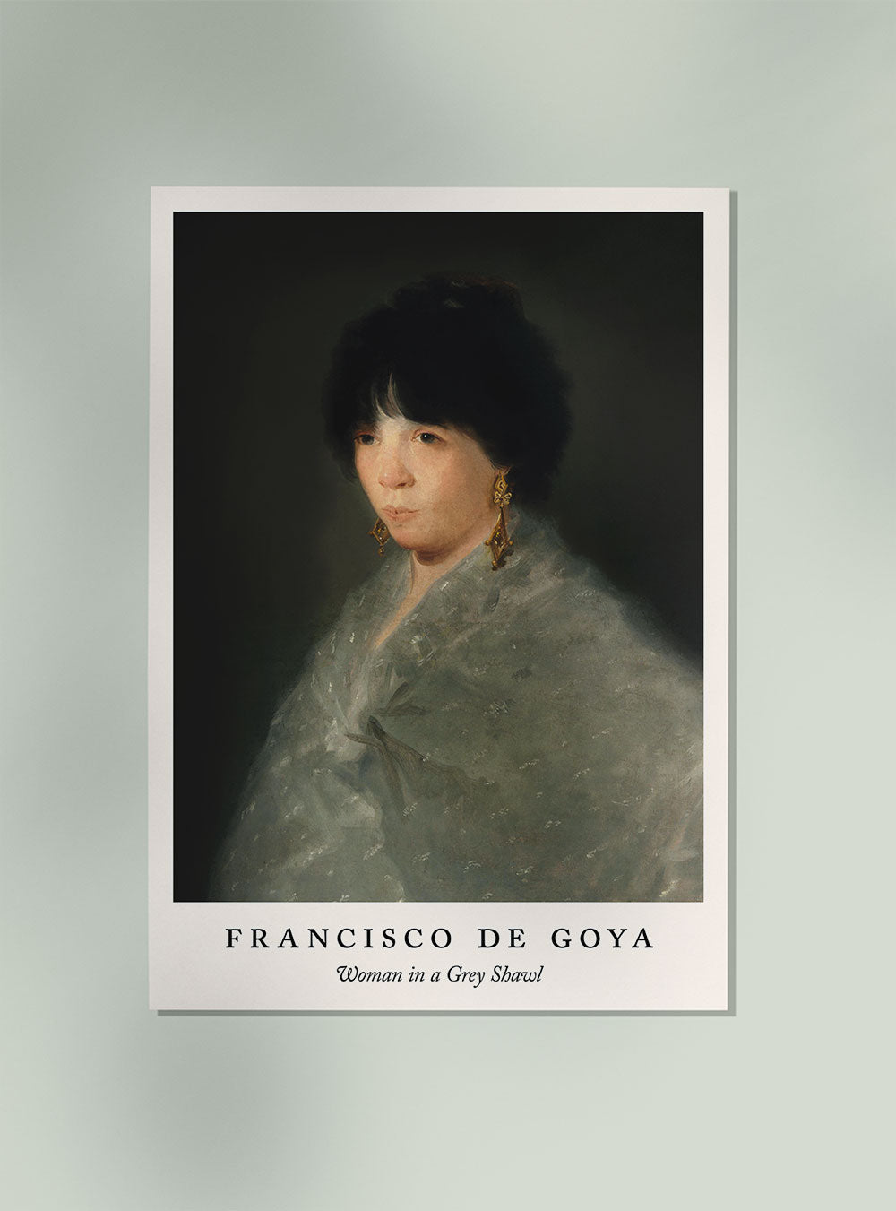 Mujer con chal gris - Cartel de la exposición de Francisco de Goya