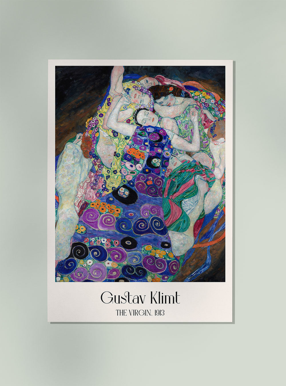 Cartel de la exposición La Virgen de Gustav Klimt